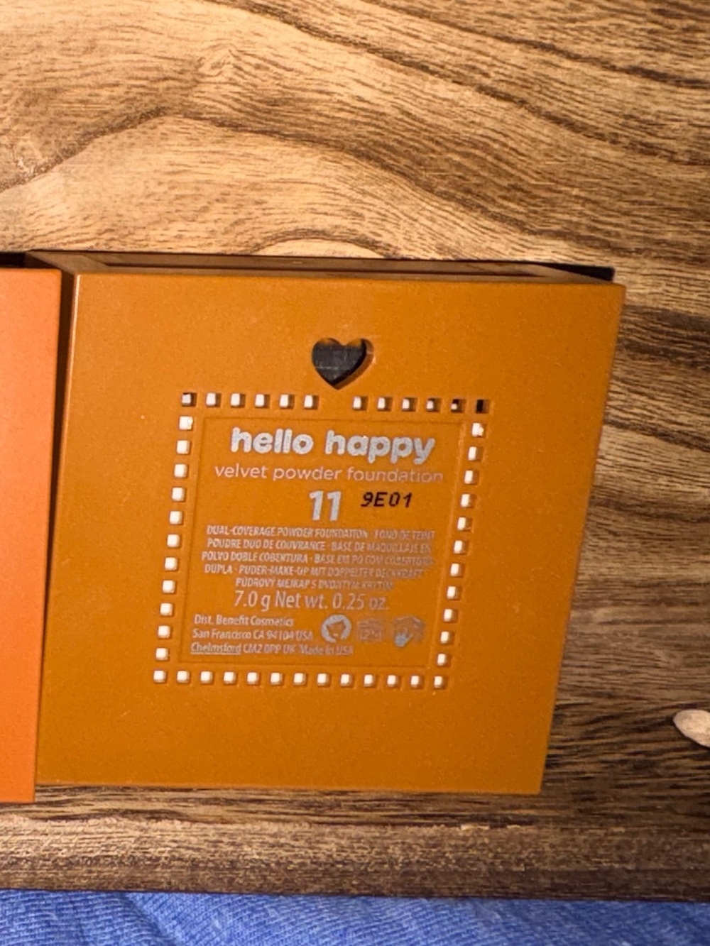 11 Benefit Velvet powder foundation